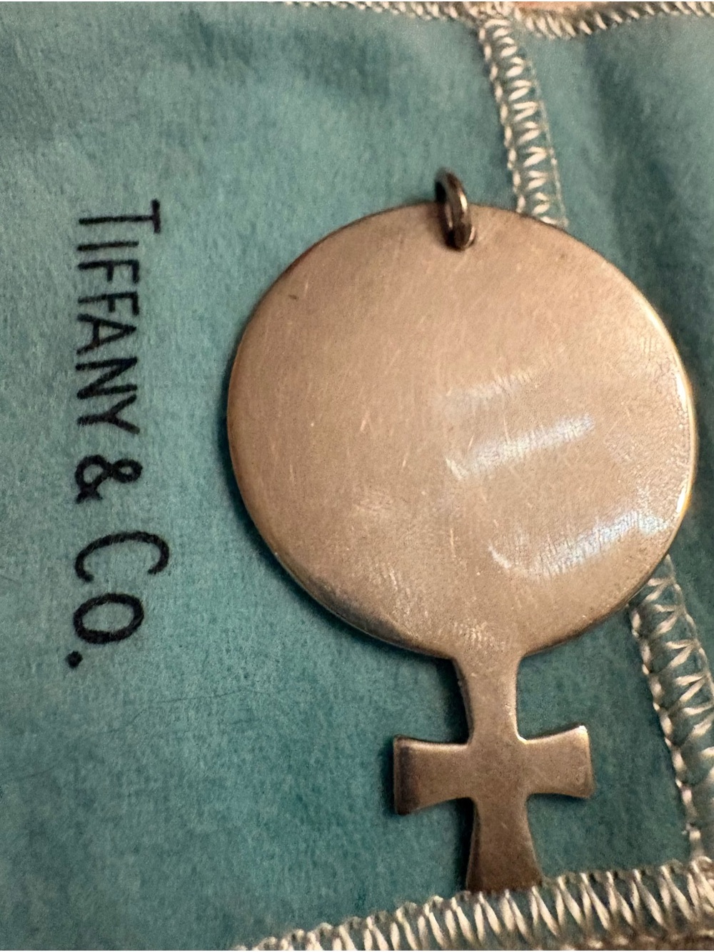 Tiffany Venus/Female Symbol Pendant